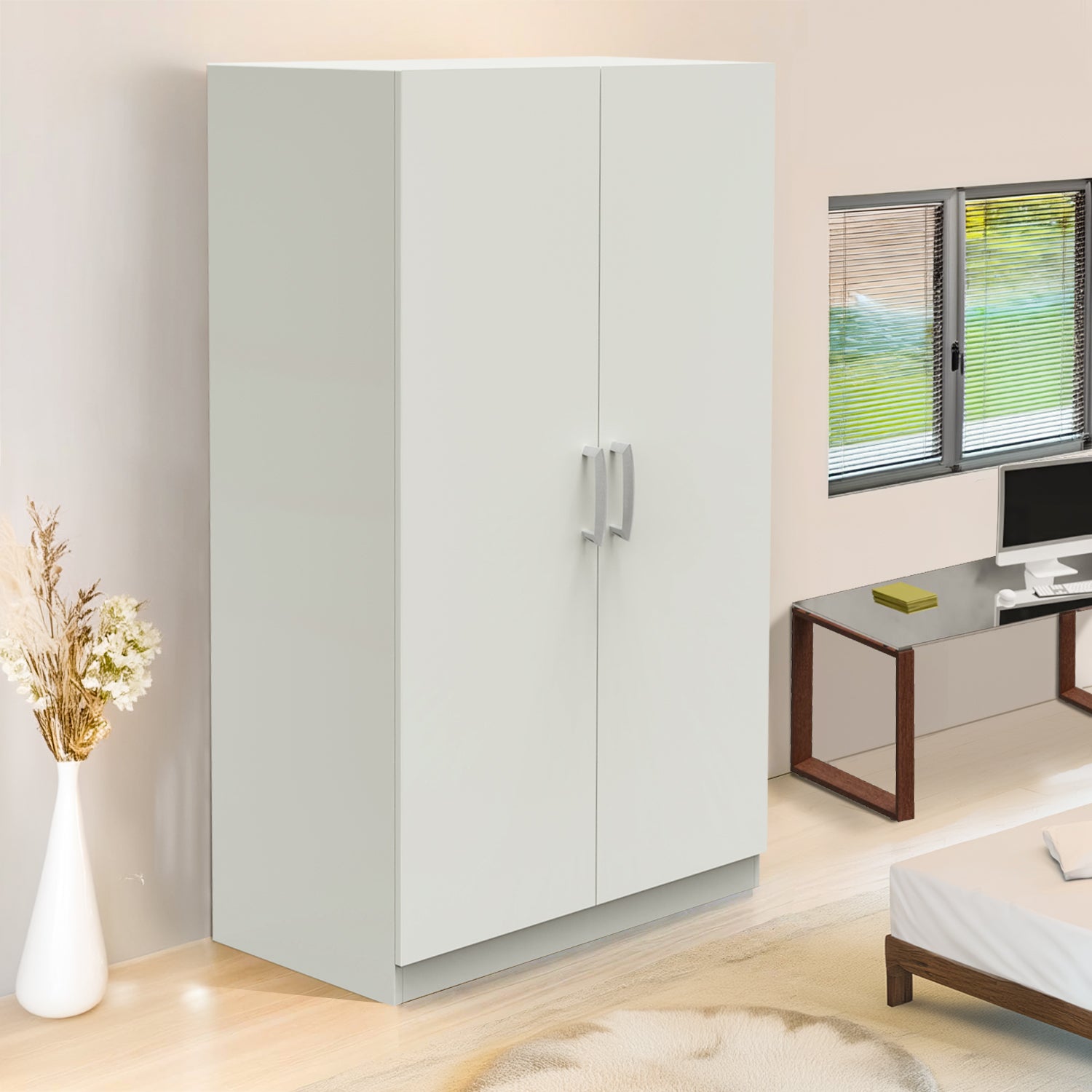 Ultrafresh Jules Double Door Wardobe 1200 Grey Finish