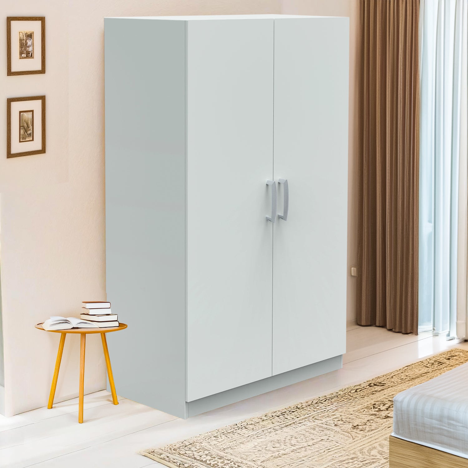 Ultrafresh Loire Double Door Wardobe 1200 Grey Finish