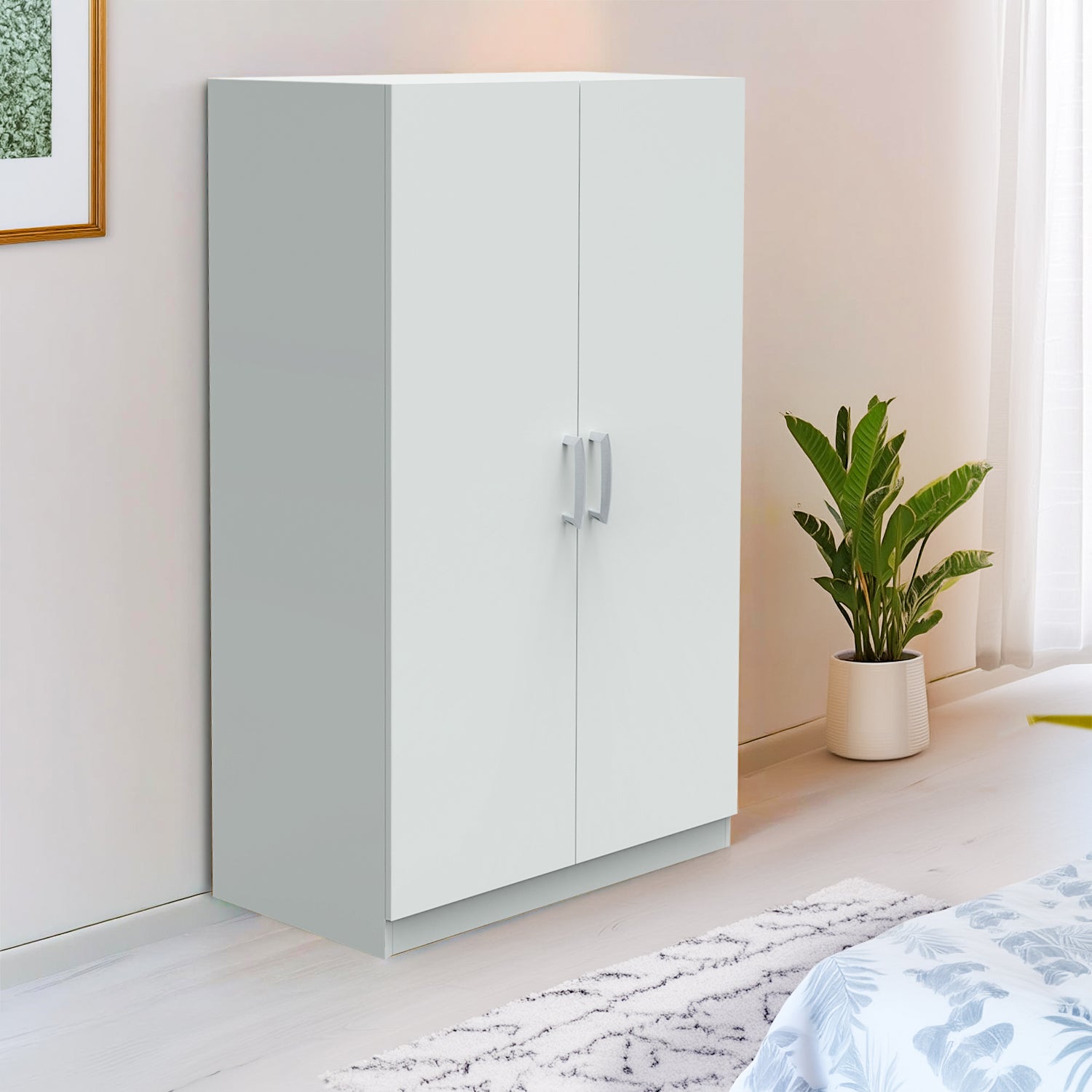 Ultrafresh Ahalya Double Door Wardobe 1200 Grey Wardrobe